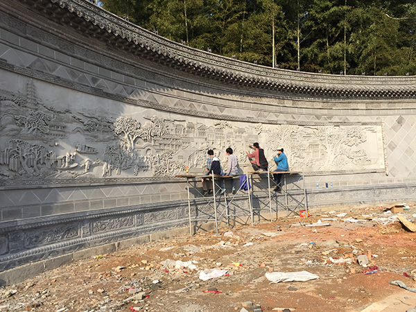 江西水墨上河25米大照壁